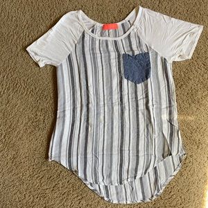 Striped Pocketed Tee